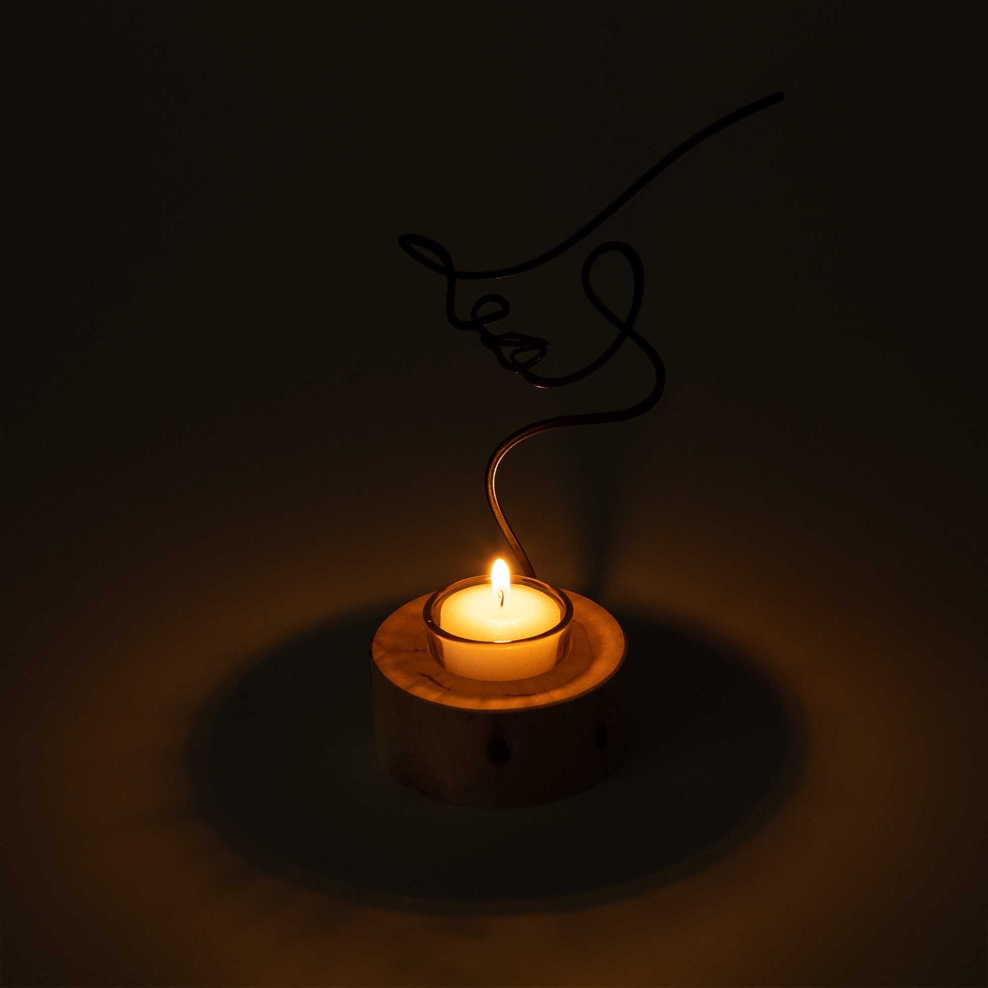 Silhouette Of Beauty Tealight Candle Holder - Aaria Tees Aaria Tees