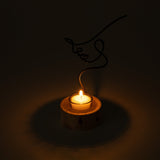 Silhouette Of Beauty Tealight Candle Holder - Aaria Tees Aaria Tees