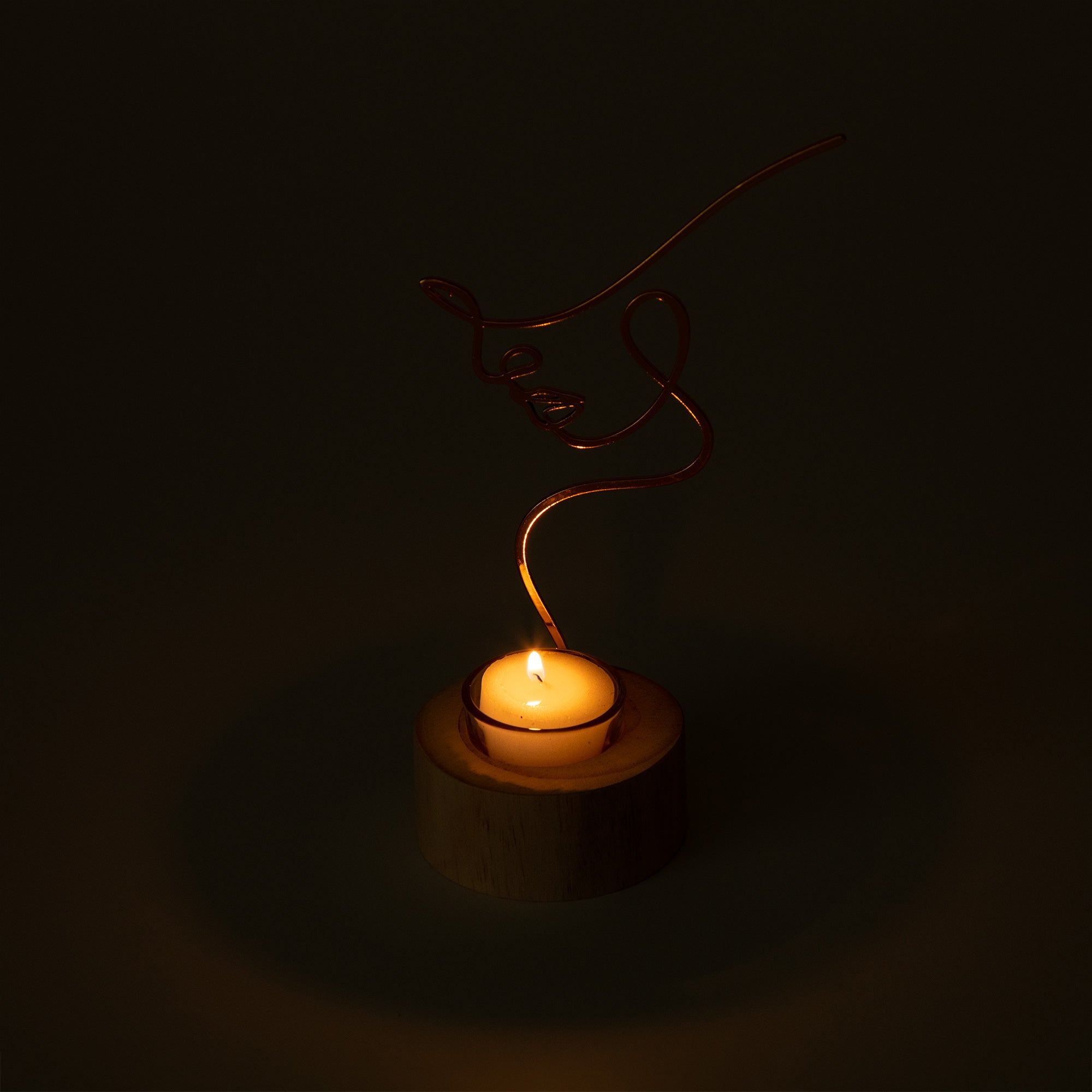 Silhouette Of Beauty Tealight Candle Holder - Aaria Tees Aaria Tees