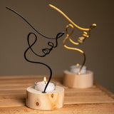 Silhouette Of Beauty Tealight Candle Holder - Aaria Tees Aaria Tees