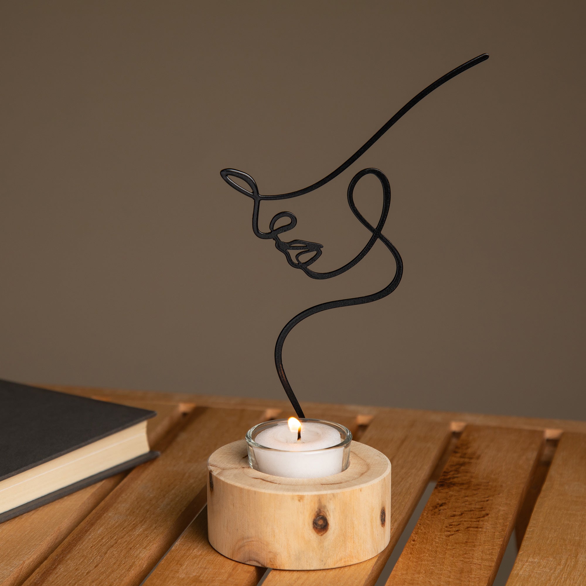 Silhouette Of Beauty Tealight Candle Holder - Aaria Tees Aaria Tees