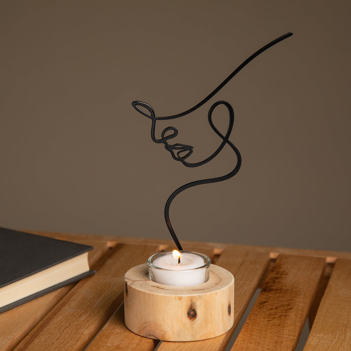 Silhouette Of Beauty Tealight Candle Holder - Aaria Tees