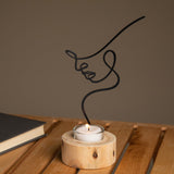 Silhouette Of Beauty Tealight Candle Holder - Aaria Tees Aaria Tees
