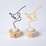 Silhouette Of Beauty Tealight Candle Holder - Aaria Tees Aaria Tees
