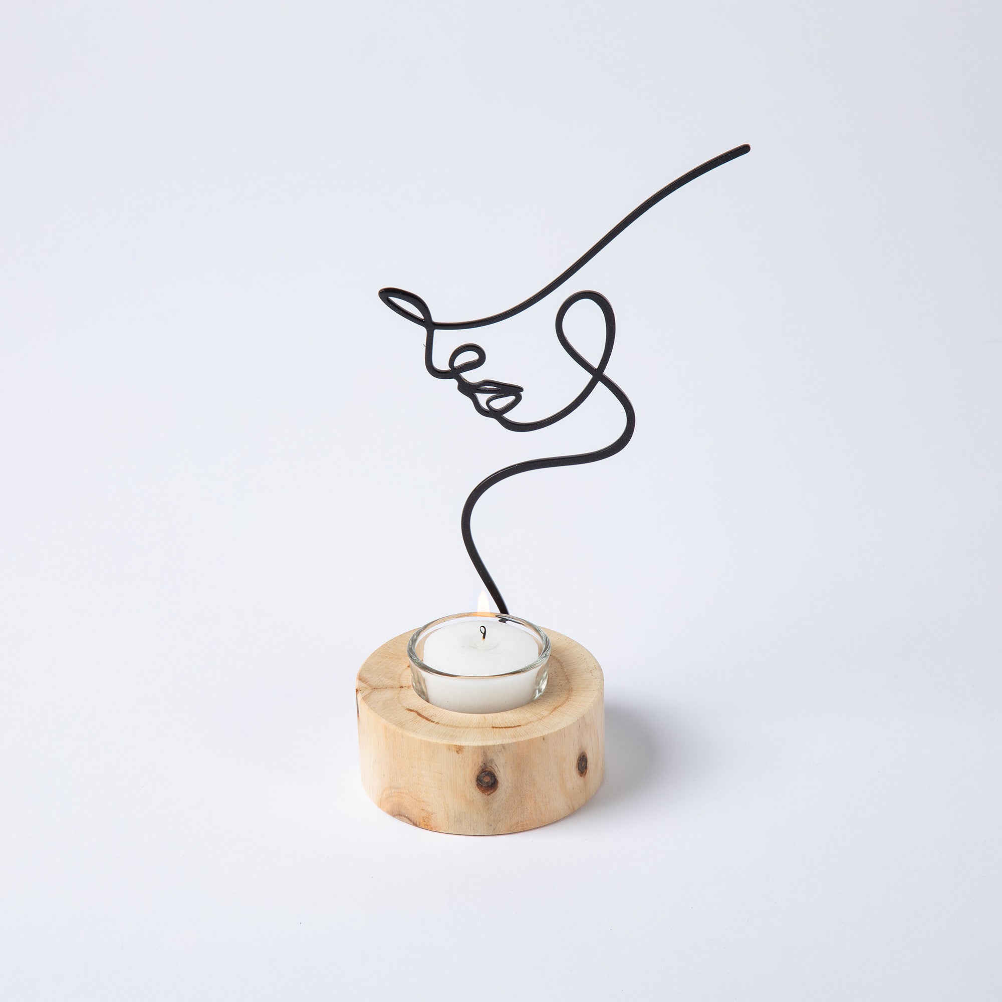 Silhouette Of Beauty Tealight Candle Holder - Aaria Tees Aaria Tees