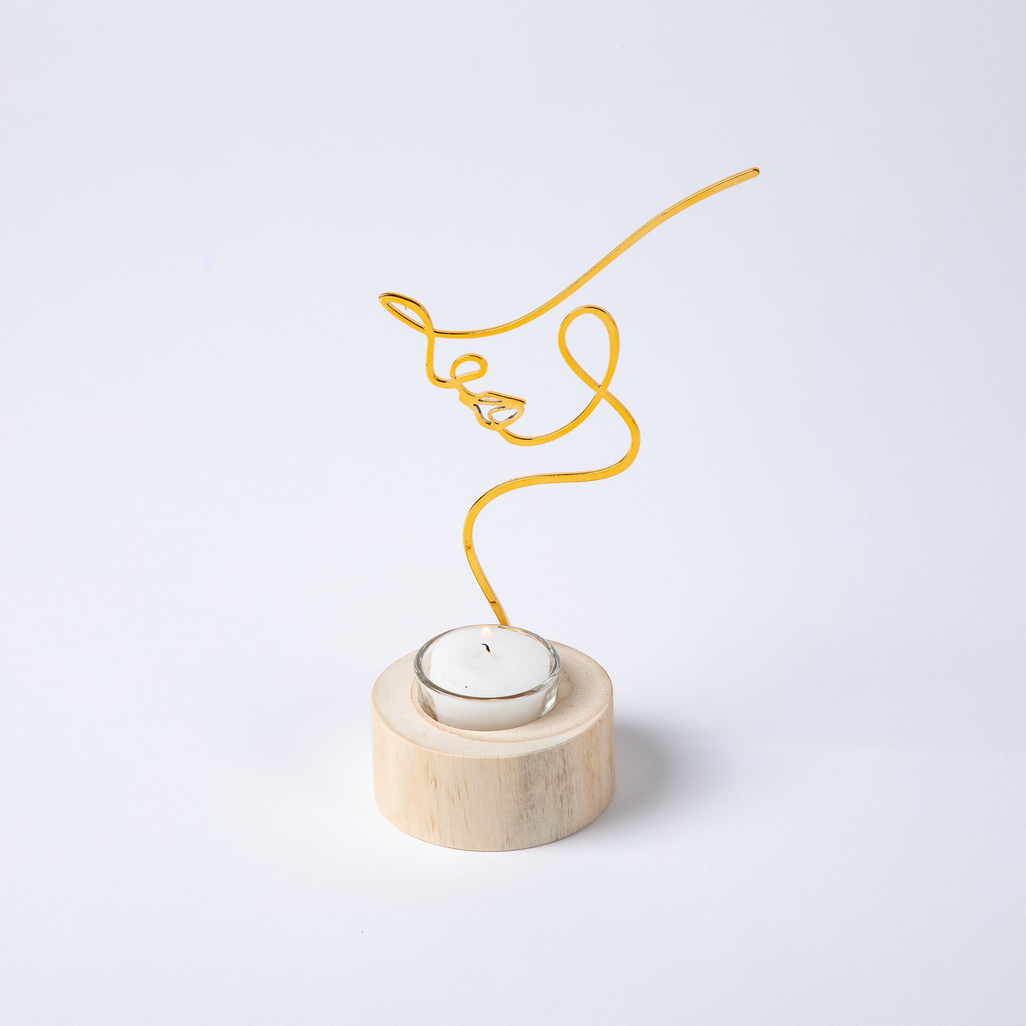 Silhouette Of Beauty Tealight Candle Holder - Aaria Tees Aaria Tees