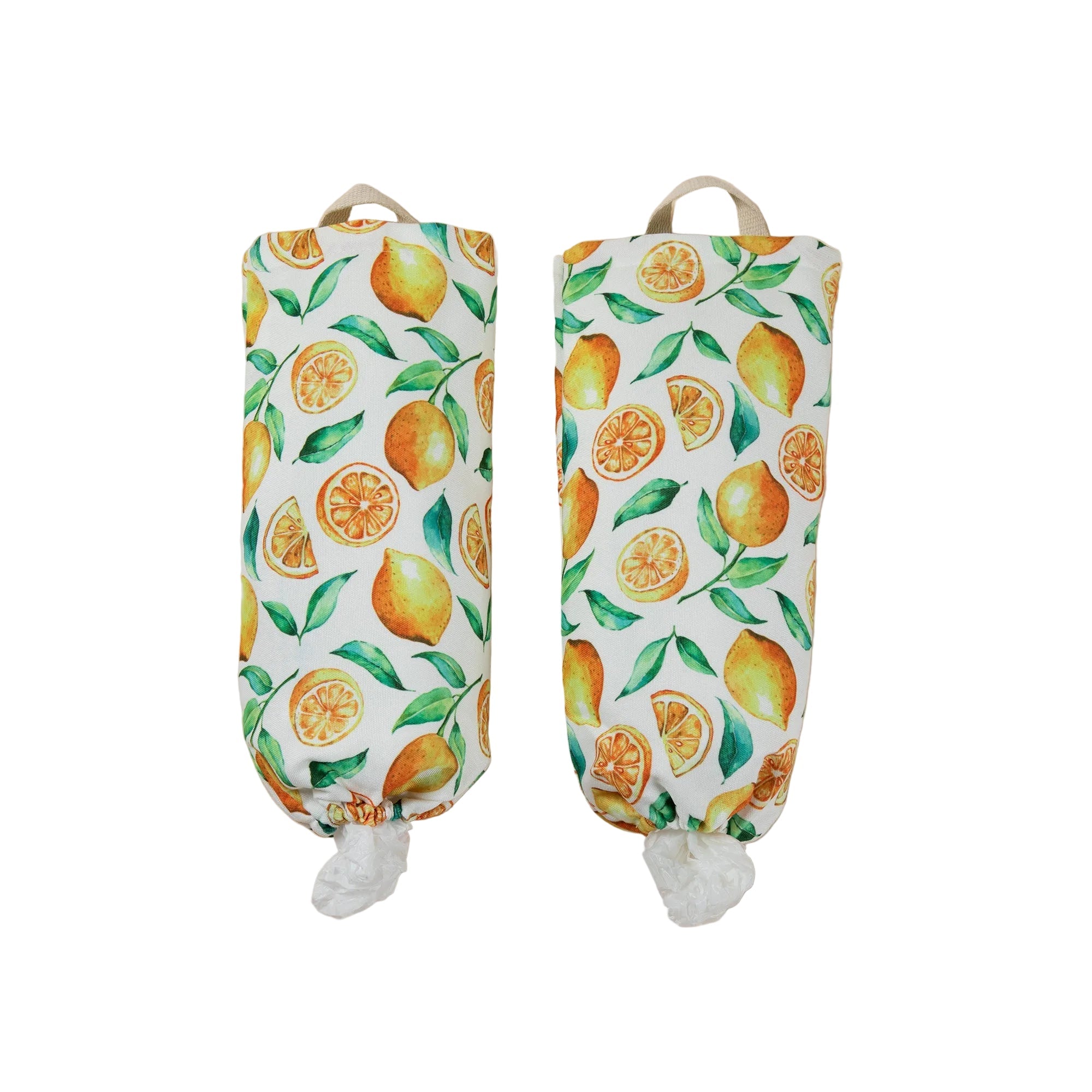 Lemon Vibes Plastic Bag Holder - Set of 2 - Aaria Tees Aaria Tees