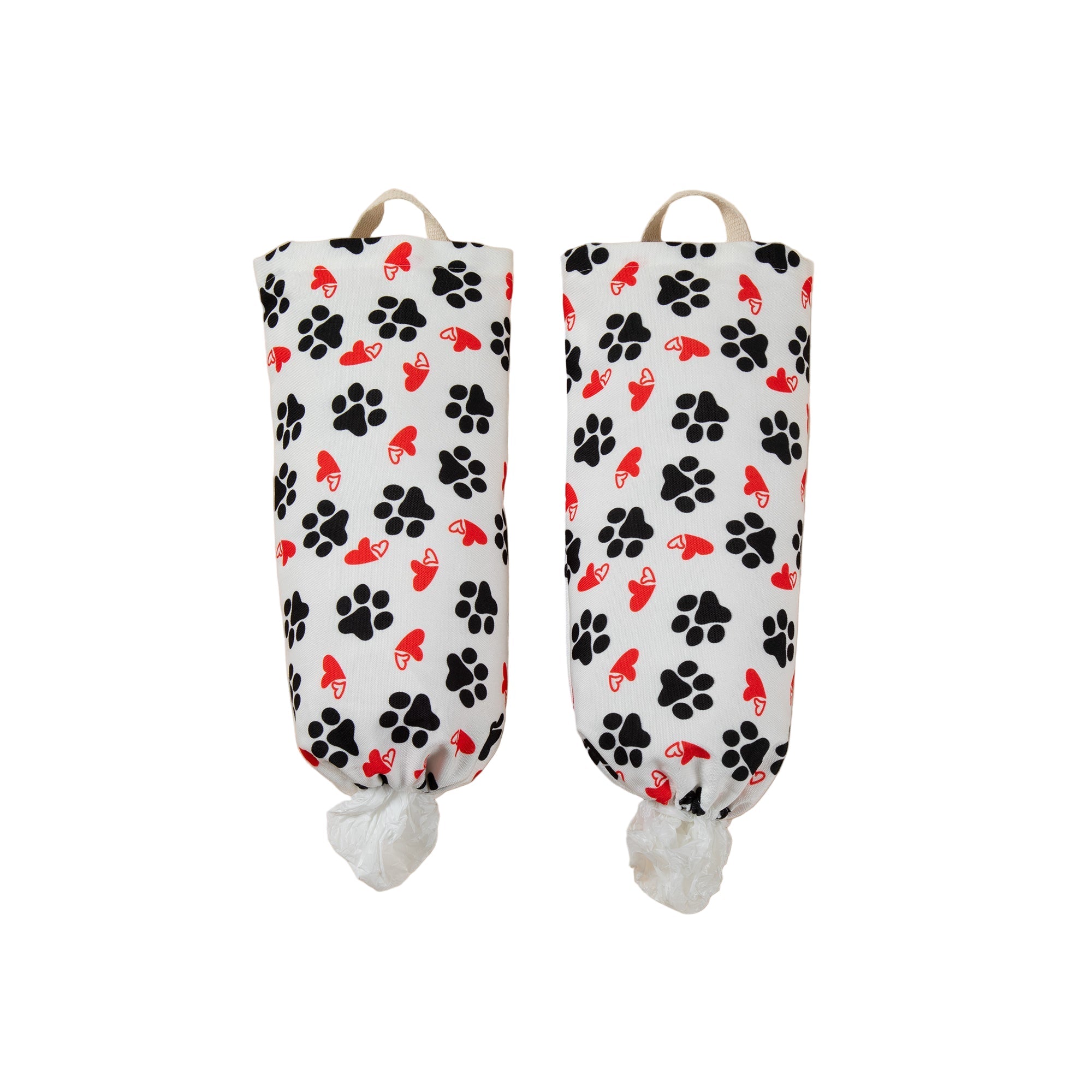 Paw Print Plastic Bag Holder - Set of 2 - Aaria Tees Aaria Tees