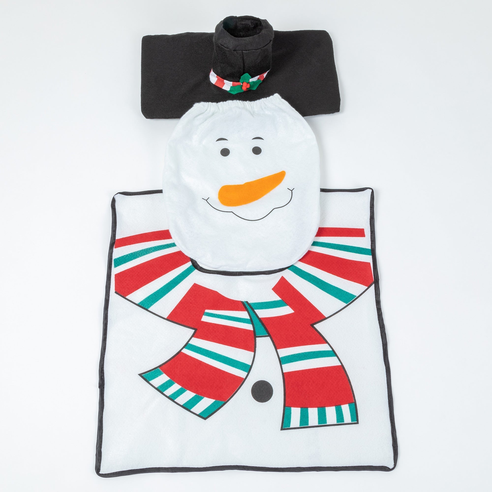 Holiday Snowman Bathroom Decor 3 Piece Set - Aaria Tees Aaria Tees