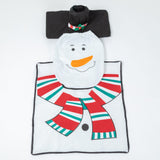 Holiday Snowman Bathroom Decor 3 Piece Set - Aaria Tees Aaria Tees