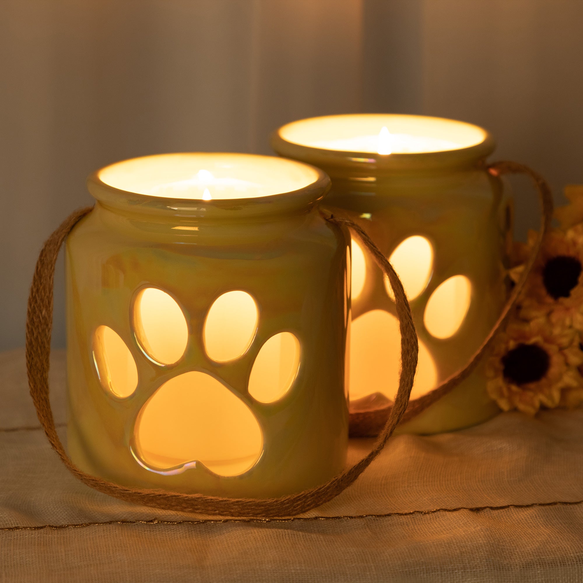 Heart Paw Candle Holder - Set of 2 - Aaria Tees Aaria Tees