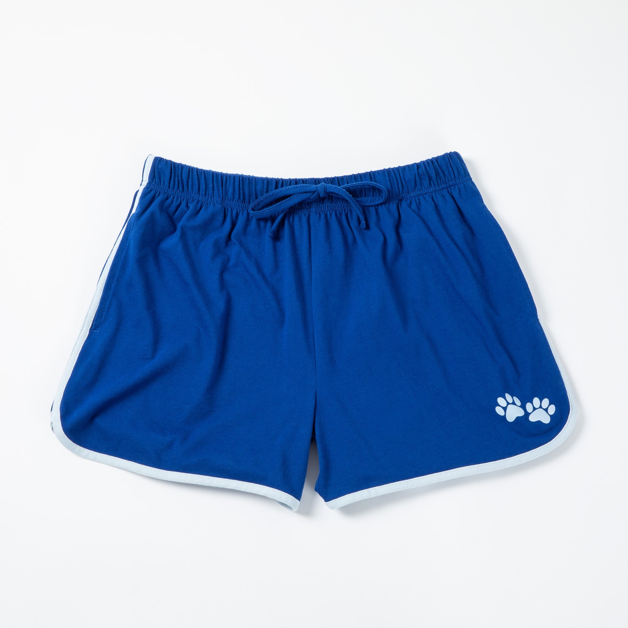 Paw Print Accent Trim Shorts - Aaria Tees Aaria Tees