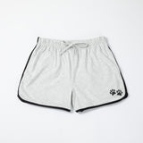 Paw Print Accent Trim Shorts - Aaria Tees Aaria Tees
