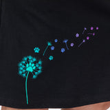 Dandelion Paw Print A-Line Skirt - Aaria Tees Aaria Tees