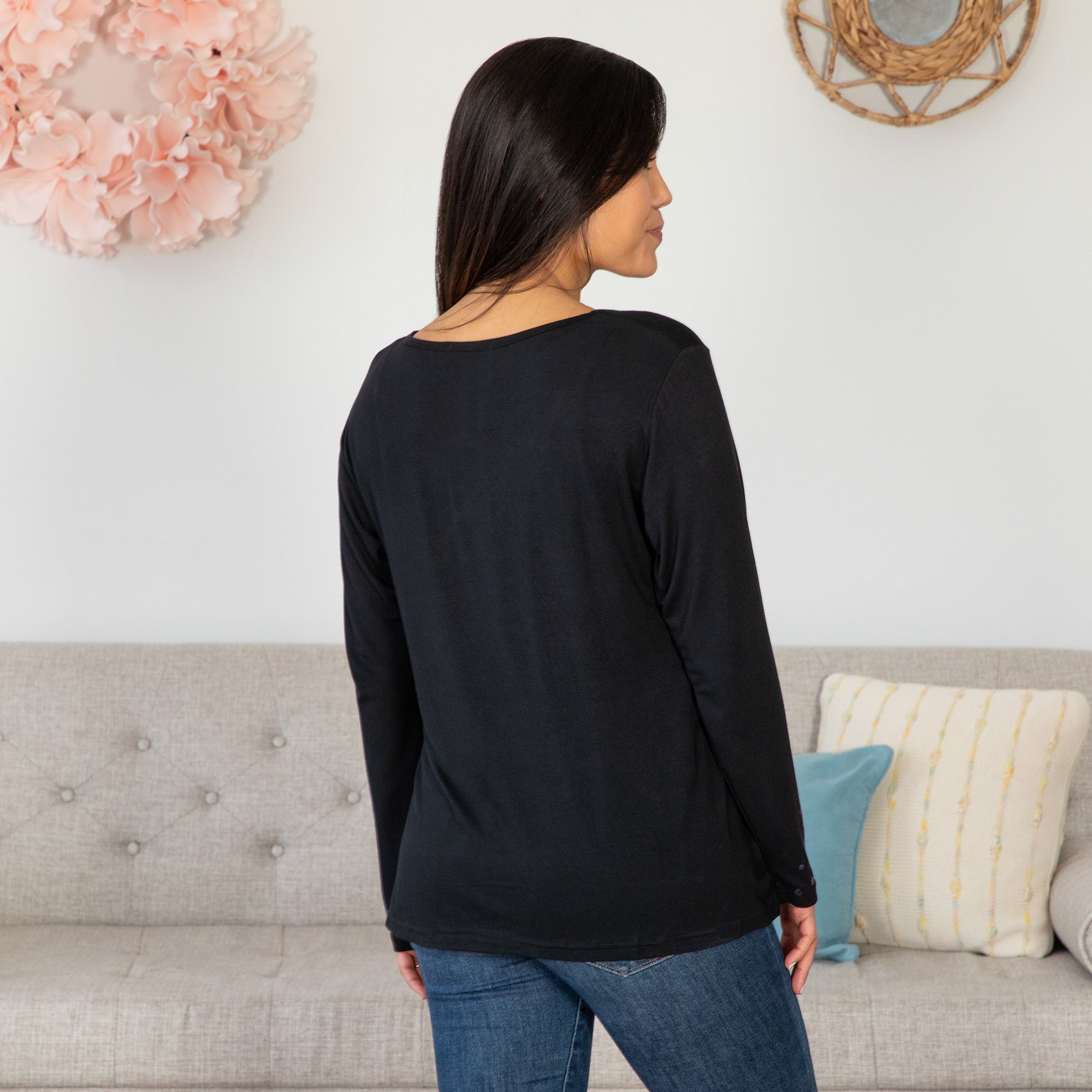 Pawsitive Energy Long Sleeve Top - Aaria Tees Aaria Tees
