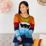 Peek-A-Boo Kitty Long Sleeve Top - Aaria Tees Aaria Tees