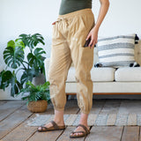 Paw Print Khaki Joggers - Aaria Tees Aaria Tees