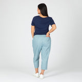 Paw Print Zipper-Hem Denim Capri Pants - Aaria Tees Aaria Tees
