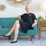 Paw Embroidered Cotton Dress with Pockets - Aaria Tees Aaria Tees