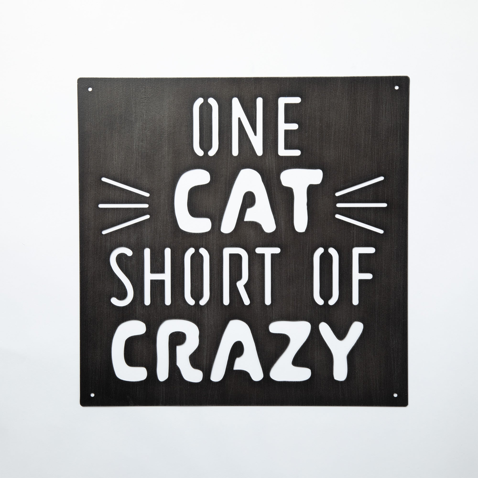 Cat Lover Outdoor Wall Decor Sign - Aaria Tees Aaria Tees