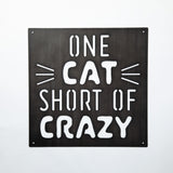 Cat Lover Outdoor Wall Decor Sign - Aaria Tees Aaria Tees