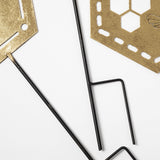 Bees & Honeycomb Gold Laser Cut Garden Stake - Aaria Tees Aaria Tees