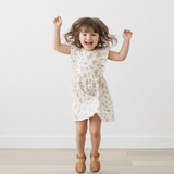 Organic Flutter Dress - Meadow - Aaria Tees Aaria Tees