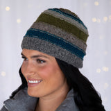 Bold Stripes Hand Knit Hat - Aaria Tees Aaria Tees