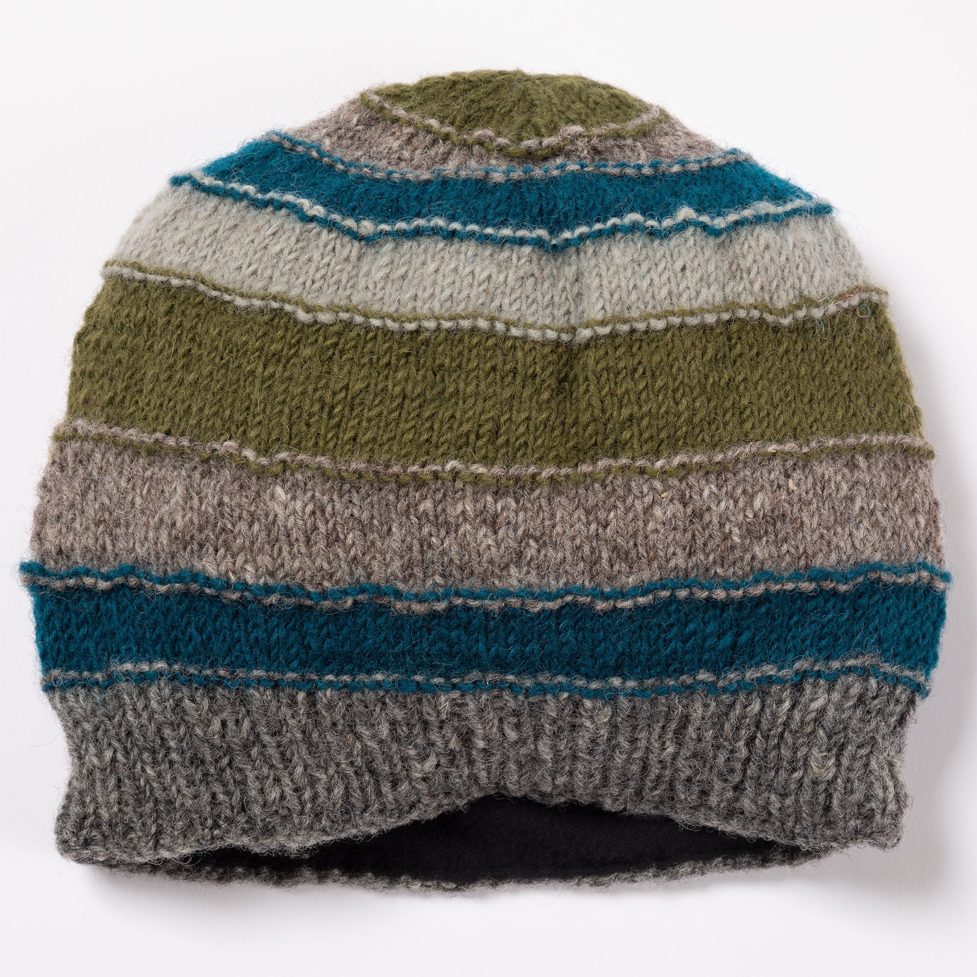 Bold Stripes Hand Knit Hat - Aaria Tees Aaria Tees