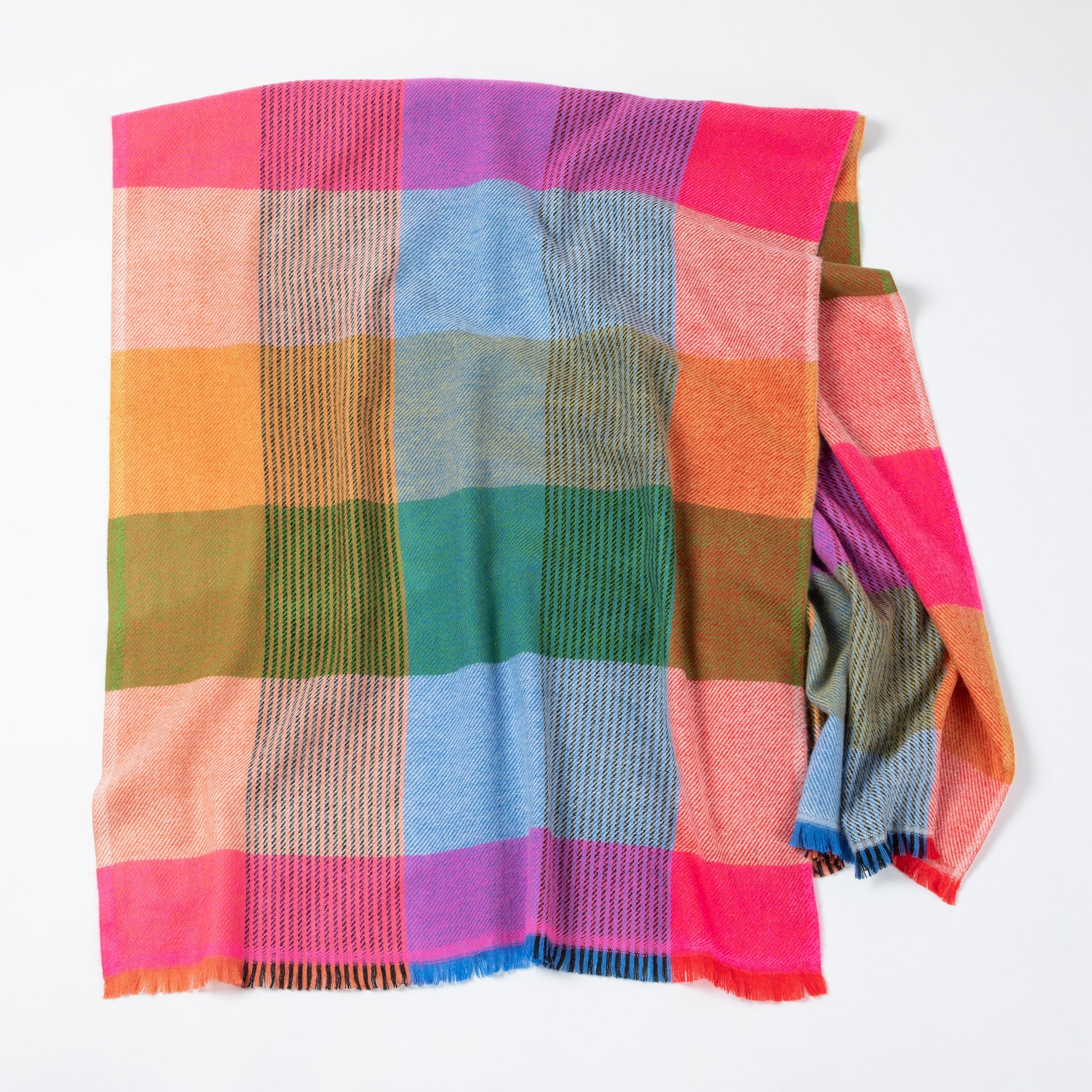 Plaid Chunky Scarf - Aaria Tees Aaria Tees