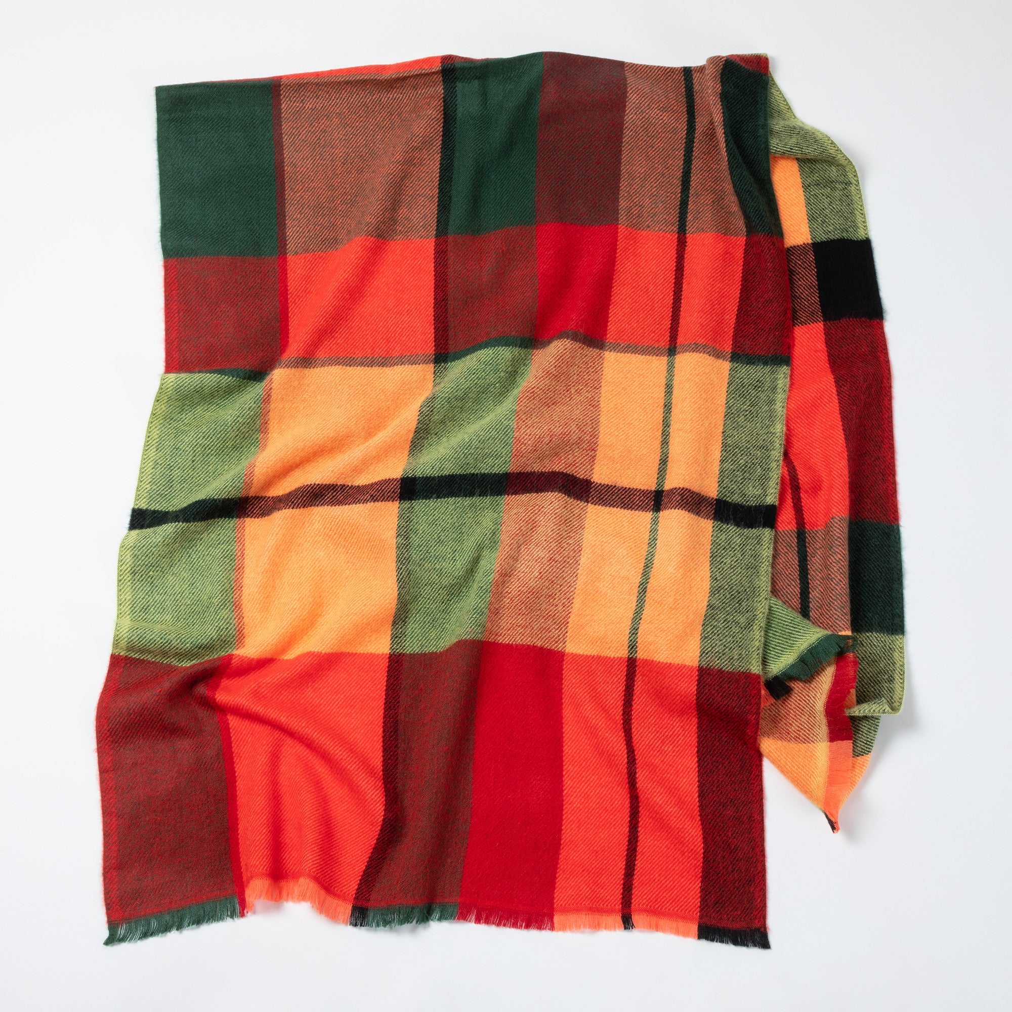 Plaid Chunky Scarf - Aaria Tees Aaria Tees