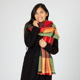 Plaid Chunky Scarf - Aaria Tees Aaria Tees
