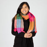 Plaid Chunky Scarf - Aaria Tees Aaria Tees