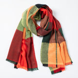 Plaid Chunky Scarf - Aaria Tees Aaria Tees