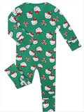 PoshTOT Sanrio Hello Kitty Green Bamboo Baby Convertible Zippy Romper - Aaria Tees Aaria Tees