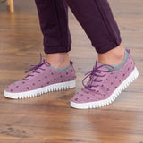 Cut-Out Paw Print Casual Sneakers - Aaria Tees Aaria Tees