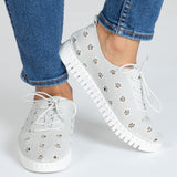 Cut-Out Paw Print Casual Sneakers - Aaria Tees Aaria Tees