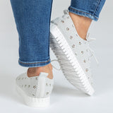 Cut-Out Paw Print Casual Sneakers - Aaria Tees Aaria Tees