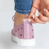 Cut-Out Paw Print Casual Sneakers - Aaria Tees Aaria Tees