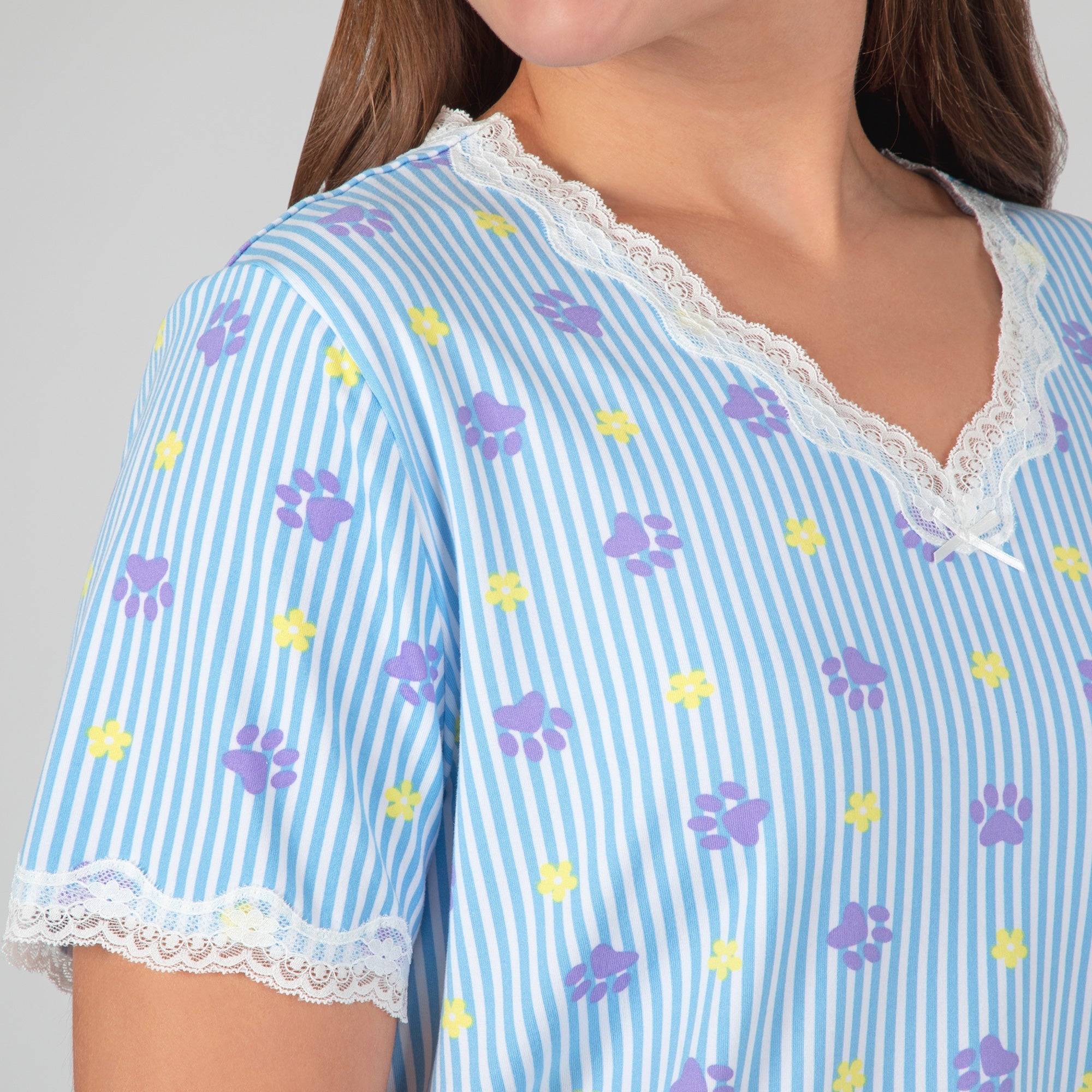 Paws & Pinstripes Soft Touch Pajamas - Aaria Tees Aaria Tees