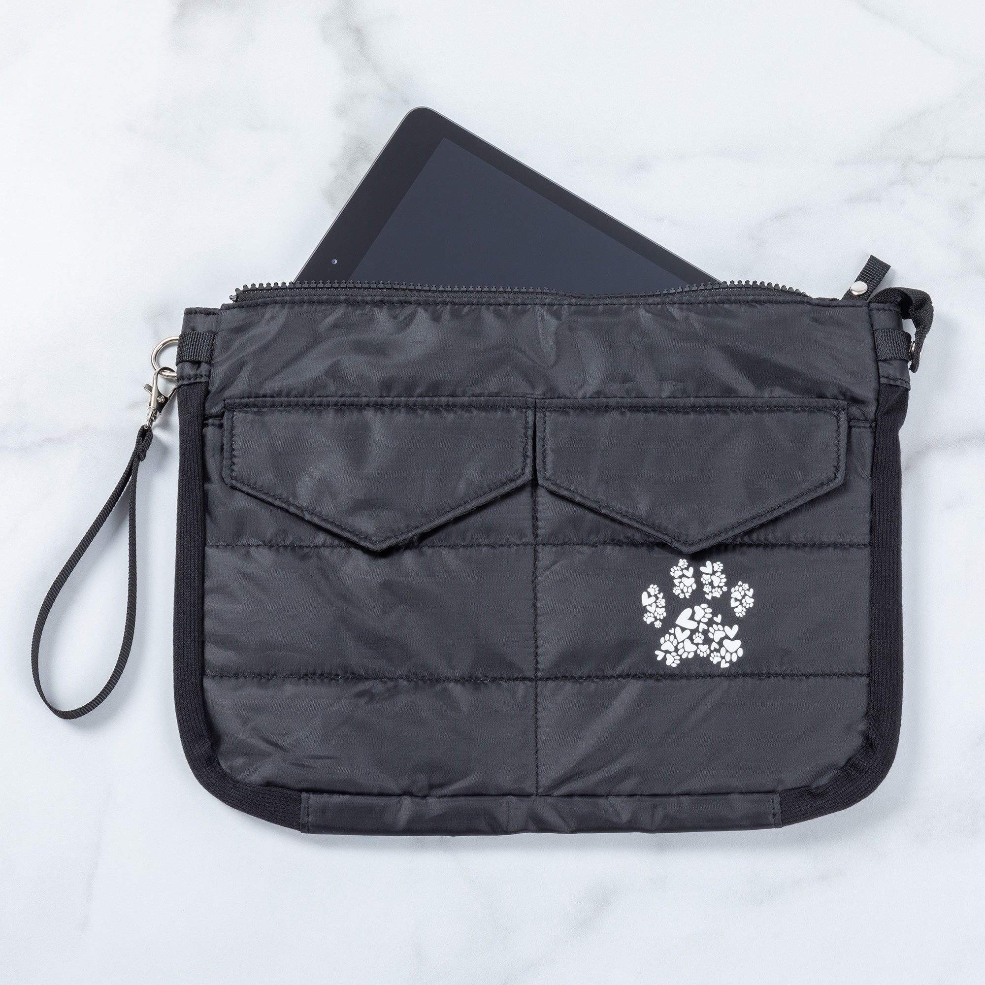 Paw Print Puffer Tablet Carrying Case - Aaria Tees Aaria Tees