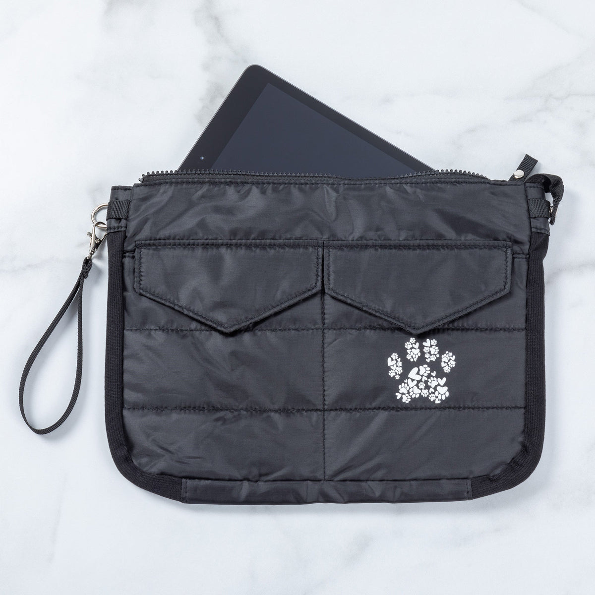 Paw Print Puffer Tablet Carrying Case - Aaria Tees