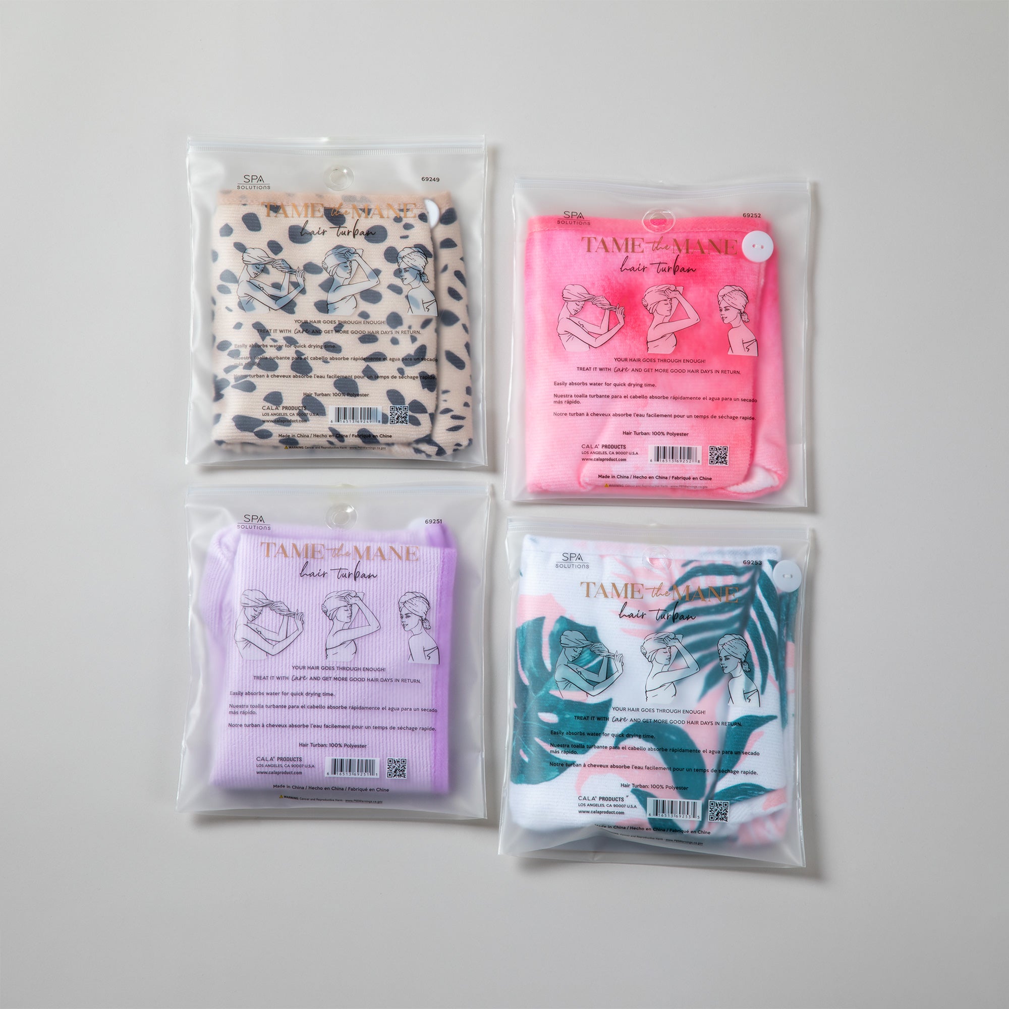 Tame the Mane Hair Turban Towel - Aaria Tees Aaria Tees