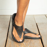 Cut-Out Paw Print Flip Flops - Aaria Tees Aaria Tees