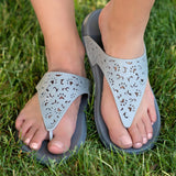 Cut-Out Paw Print Flip Flops - Aaria Tees Aaria Tees