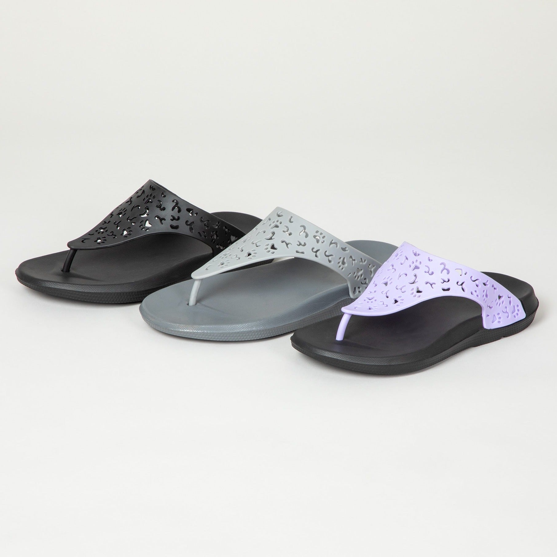 Cut-Out Paw Print Flip Flops - Aaria Tees Aaria Tees