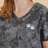 Tie-Dye Paw Print Maxi Dress - Aaria Tees Aaria Tees