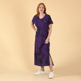 Tie-Dye Paw Print Maxi Dress - Aaria Tees Aaria Tees