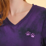 Tie-Dye Paw Print Maxi Dress - Aaria Tees Aaria Tees