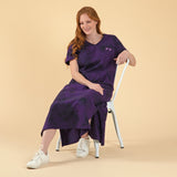 Tie-Dye Paw Print Maxi Dress - Aaria Tees Aaria Tees